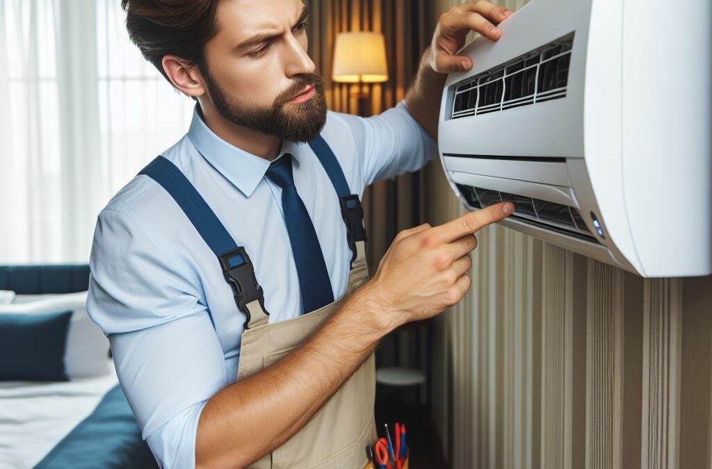 How to fix problem with air conditioning in hotel rooms?